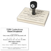 Georgia heeft een aangepaste rubberstempel in de l (Gestempeld)