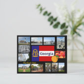 Georgia Het Peach State Briefkaart (Staand voorkant)
