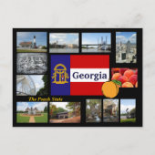Georgia Het Peach State Briefkaart (Voorkant)