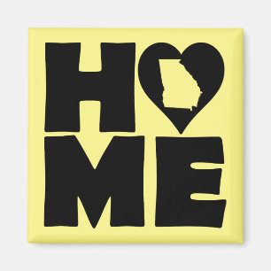 Georgia Home Heart State Koelkastmagneet Magneet