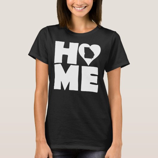 Georgia Home Heart State T-Shirts (Voorkant)