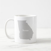 Georgia home silhouette-staatkaart koffiemok (Links)