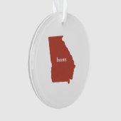 Georgia home silhouette-staatkaart ornament (voorkant)