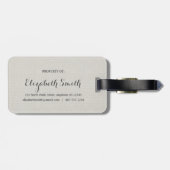 Georgia - Home Sweet Home burlap-look Bagagelabel (Achterkant horizontaal)