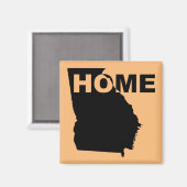 Georgia Home weg van State Fridge Magnet (Voorkant / Achterkant)