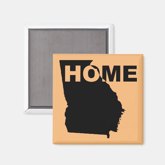 Georgia Home weg van State Fridge Magnet (Voorkant / Achterkant)