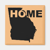 Georgia Home weg van State Fridge Magnet (Voorkant)