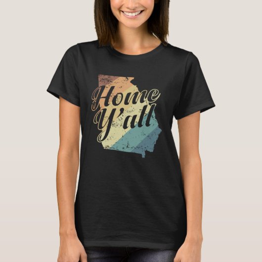 Georgia Home Y all USA America T-shirt (Voorkant)