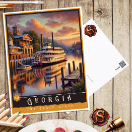 Georgia | hyperrealistisch Briefkaart