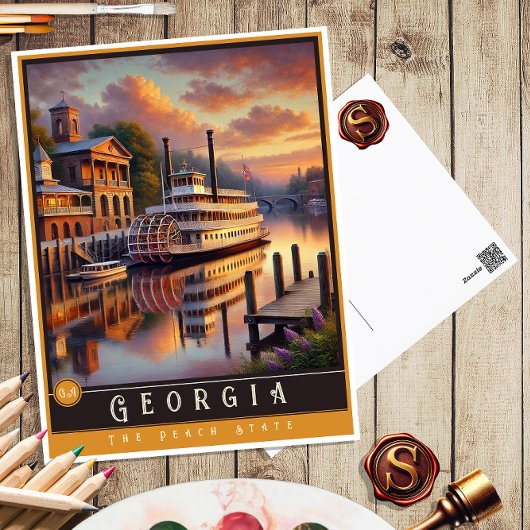Georgia | hyperrealistisch Briefkaart