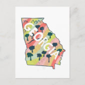 Georgia Illustrated Map Briefkaart (Voorkant)