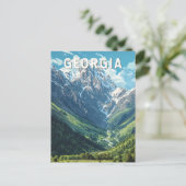 Georgia Illustration Travel Art Vintage Briefkaart (Staand voorkant)