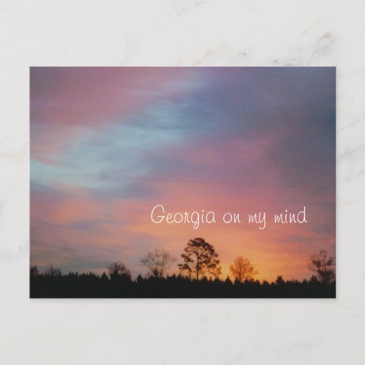 Georgia in mijn hoofd briefkaart (Voorkant)