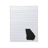 Georgia in zwart en wit notitieblok (Linkerzijde)