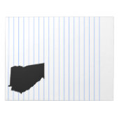 Georgia in zwart en wit notitieblok (Voorkant)