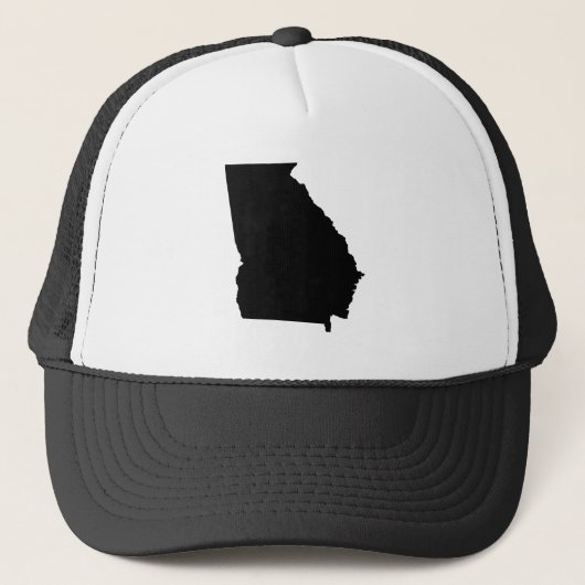 Georgia in zwart en wit trucker pet (Voorkant)