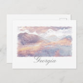 Georgia Kazbegi Architecture Natuur Briefkaart (Voorkant / Achterkant)