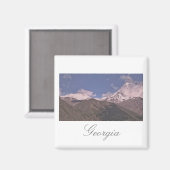 Georgia Kazbegi Architecture Natuur Magnet (Voorkant / Achterkant)