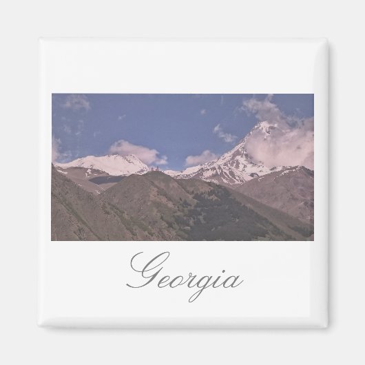 Georgia Kazbegi Architecture Natuur Magnet (Voorkant)