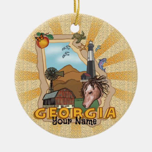 Georgia Keramisch Ornament (Voorkant)