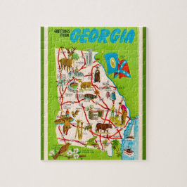 Georgia Kinderen Geïllustreerde 8x10 Puzzel