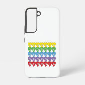 Georgia Kleurrijk Hartjes Patroon Samsung Galaxy Hoesje (Achterkant)