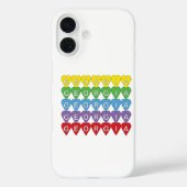 Georgia Kleurrijke Harten Case-Mate iPhone Case (Achterkant)