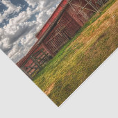 Georgia Large Red Barn met watertoren Tissuepapier (Detail)