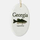 Georgia Largemouth Bass Keramisch Ornament (Rechts)