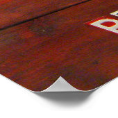 Georgia License Bord Map Afdrukken Poster (Hoek)