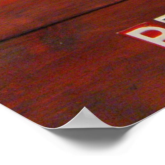 Georgia License Bord Map Afdrukken Poster (Hoek)