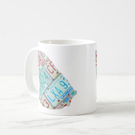 Georgia License Bord Map Mok (Voorkant links)