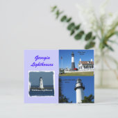 Georgia Lighthouses Briefkaart (Staand voorkant)