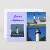 Georgia Lighthouses Briefkaart (Voorkant / Achterkant)