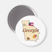 Georgia Magnet (Voorkant / Achterkant)