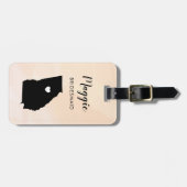 Georgia Map Bagagelabel, Wedding Party Welcome Bagagelabel (Voorkant horizontaal)