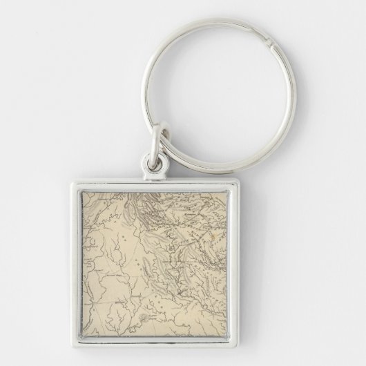 Georgia Map door Arrowsmith Sleutelhanger (Voorkant)