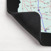 Georgia Map Mousepad Muismat (Hoek)