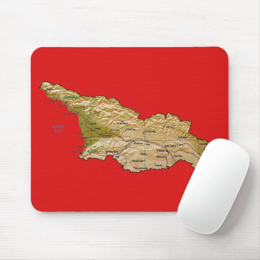 Georgia Map Mousepad Muismat (Met muis)