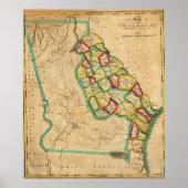 Georgia Map Poster (Voorkant)