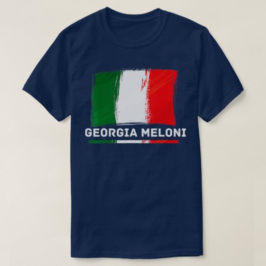 Georgia Meloni Italy Hero Flag T-shirt (Design voorkant)
