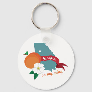 Georgia met mijn gedachten sleutelhanger
