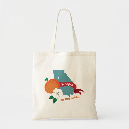 Georgia met mijn gedachten tote bag (Voorkant)