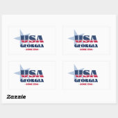 Georgia Mijn thuisstaat Sticker (Vel)