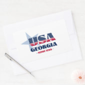 Georgia Mijn thuisstaat Sticker (Envelop)