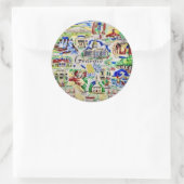 Georgia Monumenten Ronde Sticker (Tas)