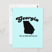 Georgia Motto - Nee, onze lichten gingen niet uit Briefkaart (Voorkant / Achterkant)