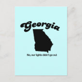 Georgia Motto - Nee, onze lichten gingen niet uit Briefkaart (Voorkant)