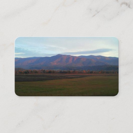 Georgia Mountain Uitzicht Visitekaartjes (Voorkant)
