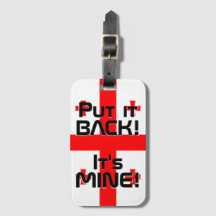 Georgia National Flag Funny Patriotic Bagagelabel